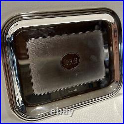 Vintage Cristofle Albi Silver Plate Presentation Tray 10.5 X8