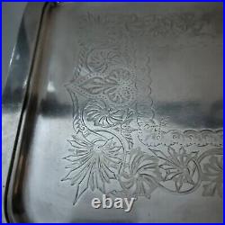 Vintage Design Heavy GORHAM Silver Soldered I 14x9.5 IT Plate/Tray. MRB