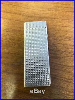 Vintage Dunhill Made in Switzerland Silver Plate Rollagas Lighter New Orings