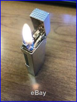 Vintage Dunhill Made in Switzerland Silver Plate Rollagas Lighter New Orings