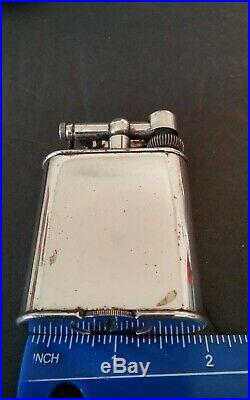 Vintage Dunhill Silver Plate Table Lighter- Look