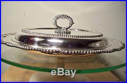 Vintage E. G. Webster &son Large Lidded Silver Plate Lidded Platter 10.6 Lbs 16