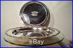 Vintage E. G. Webster &son Large Lidded Silver Plate Lidded Platter 10.6 Lbs 16