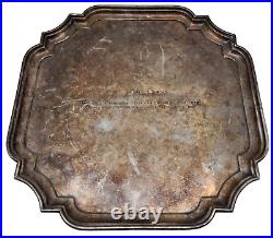 Vintage ELLIS BARKER English Silver Plate 12 Serving Tray Harvard University