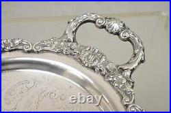 Vintage EPCA Bristol Silverplate by Poole Silver Plated Oval Platter Tray