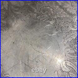 Vintage Ellis Barker Silverplate Tray Old Beautiful