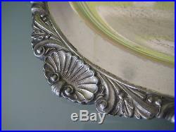 Vintage English Silver Co. Silver On Copper Spero Serving Tray With Handle