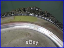 Vintage English Silver Co. Silver On Copper Spero Serving Tray With Handle