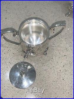 Vintage Epns Silver Teapot Set Of 4