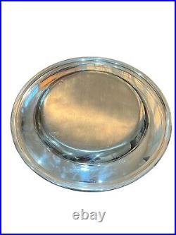 Vintage Ercuis French Navy Silver Serving Plate 13 380 Marine Nationale