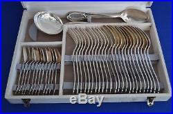 Vintage Ercuis Quality Silver Plate Canteen of Cutlery 39 Pieces Spoons Fork