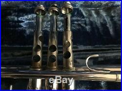 Vintage Excellent Benge CG Claude Gordon LA Trumpet Silver Plated With Bach Case