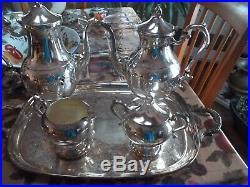 Vintage FINA-Italy Silver plated coffee/tea/sugar/creamer set