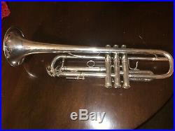 Vintage FRENCH BESSON TRUMPET MADE BY KANSTUL #1694 Silver PLATE