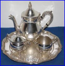 Vintage Fine 4 Piece Silver Plated Tea Set FREE Postage PL1483