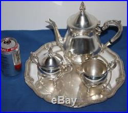 Vintage Fine 4 Piece Silver Plated Tea Set FREE Postage PL1483