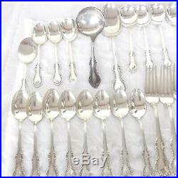 Vintage Fine Arts Southern Colonial Sterling Silverware 52 Pieces