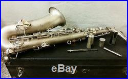 Vintage Frank Holton Silver plate saxophone 3 day NR