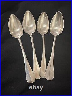 Vintage French Christofle Silver Plate Dinner Spoons