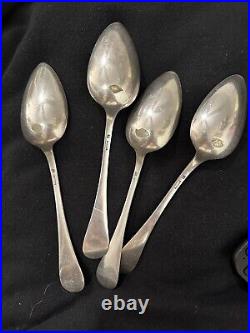 Vintage French Christofle Silver Plate Dinner Spoons