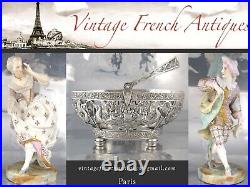 Vintage French Christofle Silver Plate Flatware Set Louis XVI Style, 10 pcs