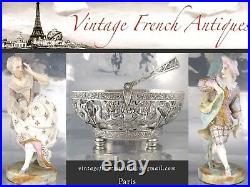 Vintage French Christofle Silver Plate Spoons Boréal Pattern Art Deco, Luc Lanel
