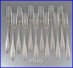 Vintage French Christofle Silver Plated Flatware Set, 25 pcs, Albatros, ca1930