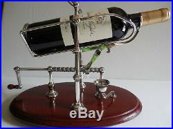 Vintage French L'espirit & Vin /Paris Silver Plated Wine Bottle Cradle or Holder