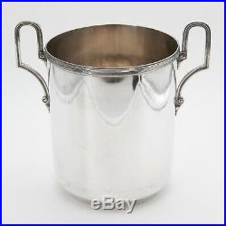 Vintage French Silver Plate Neoclassical Champagne Bucket Wine Cooler Ice Bucket