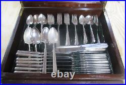 Vintage GORHAM SILVER PLATED Flatware SET of 81 PIECES in Case NO MONOGRAM