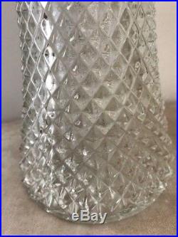 Vintage Georgian Style Crystal & Silver Plate Claret Jug Decanter Gift Present