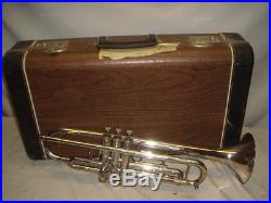 Vintage Getzen USA 700 Special Silver Plate Trumpet in Case