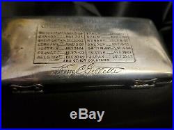 Vintage Gillette Fancy Razor Case Silverplate, Fancy Razor. Complete Set