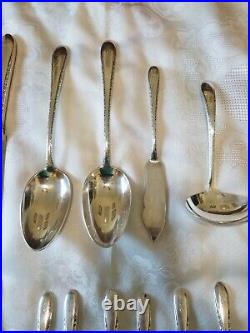 Vintage Gorham Plate Pat 1940 Silver Plated Flatware Service For 8 LOOK