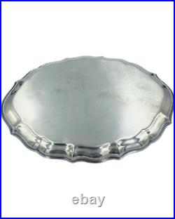Vintage Gorham Silver Plate Chippendale Oval Card Trinket Tray 6x8