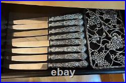Vintage Grodinger silverplate flatware set- 54 Piece Service For 8