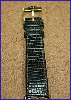 Vintage Gucci 18k Gold Plated Men's Stripe Dial Swiss Quartz Watch 3000M 060WEI