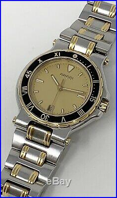 Vintage Gucci 9700M Stainless Steel & 18K Gold Plated Mens Watch