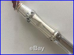 Vintage Gucci Bamboo Sterling Silver & Gold Plated Pen