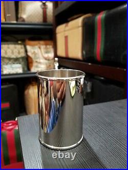 Vintage Gucci Silver Plated Cup with Deer handle. 4H x 3D
