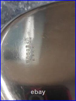 Vintage H&HS E. P. Ribbed Silverplate over Copper Serving Dish wGlass Insrt 8866
