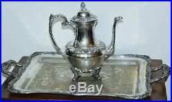 Vintage HERITAGE 1847 ROGERS BROS Silver Plate Tea Service Set 9401 to 9404, 290