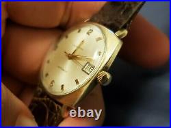 Vintage Hamilton Automatic Gold Plated Ultra Thin Rectangular Men's Watch