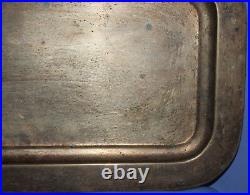 Vintage Hand Made Silver Plated Serving Tray