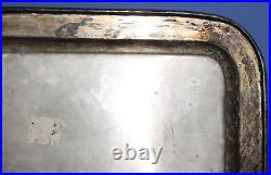 Vintage Hand Made Silver Plated Serving Tray