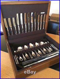 Vintage Harrods Silver Plated EPNS A1 Canteen of Cutlery Set 71 Pieces