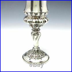 Vintage Hazorfim Heavy Sterling Silver Judaica Kiddush Cup & Under Plate 204g