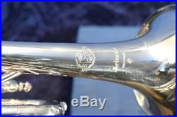 Vintage Henri Selmer Paris Radial Trumpet Silver Plate withcase and mouthpiece