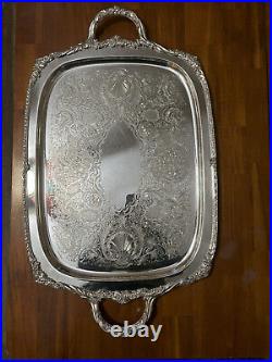 Vintage Heritage 1847 Rogers Bros 9499 Silver Plated Serving Platter Tray