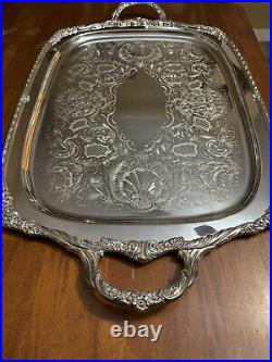 Vintage Heritage 1847 Rogers Bros 9499 Silver Plated Serving Platter Tray